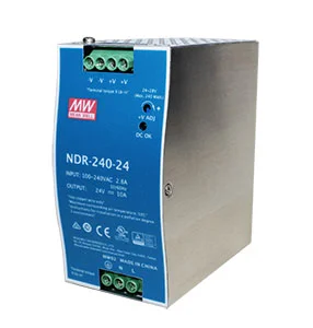NDR-240 - Fonte de alimentação chaveada 240W , montagem em trilho DIN